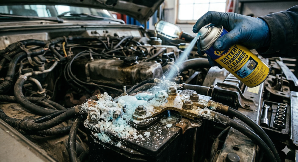 DC BATTERY TERMINAL CLEANER SPRAY