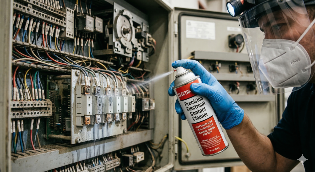 OFF-LINE ELECTRICAL CONTACT CLEANER